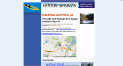 Desktop Screenshot of kayaksports.com.au