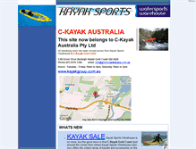 Tablet Screenshot of kayaksports.com.au